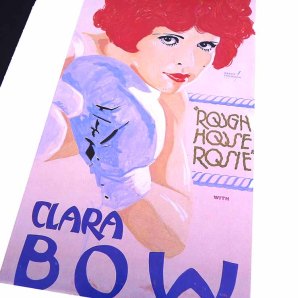 Clara Bow in ROUGH HOUSE ROSIE Movie Poster by Batiste Madalena