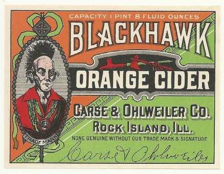 1920's Carse & Ohlweiler Co. Orange Cider Soda Bottle Label at VintagePaperTrail